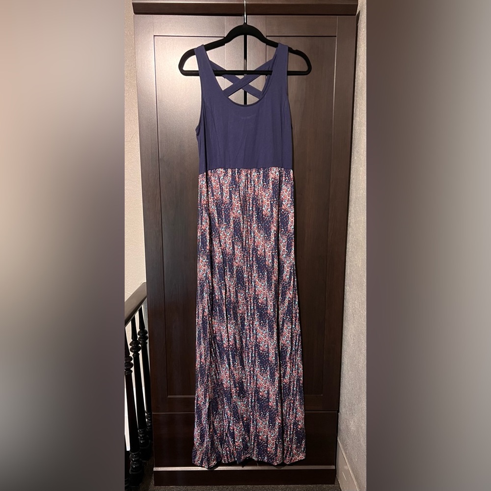 Mudd Cross Back Maxi Dress